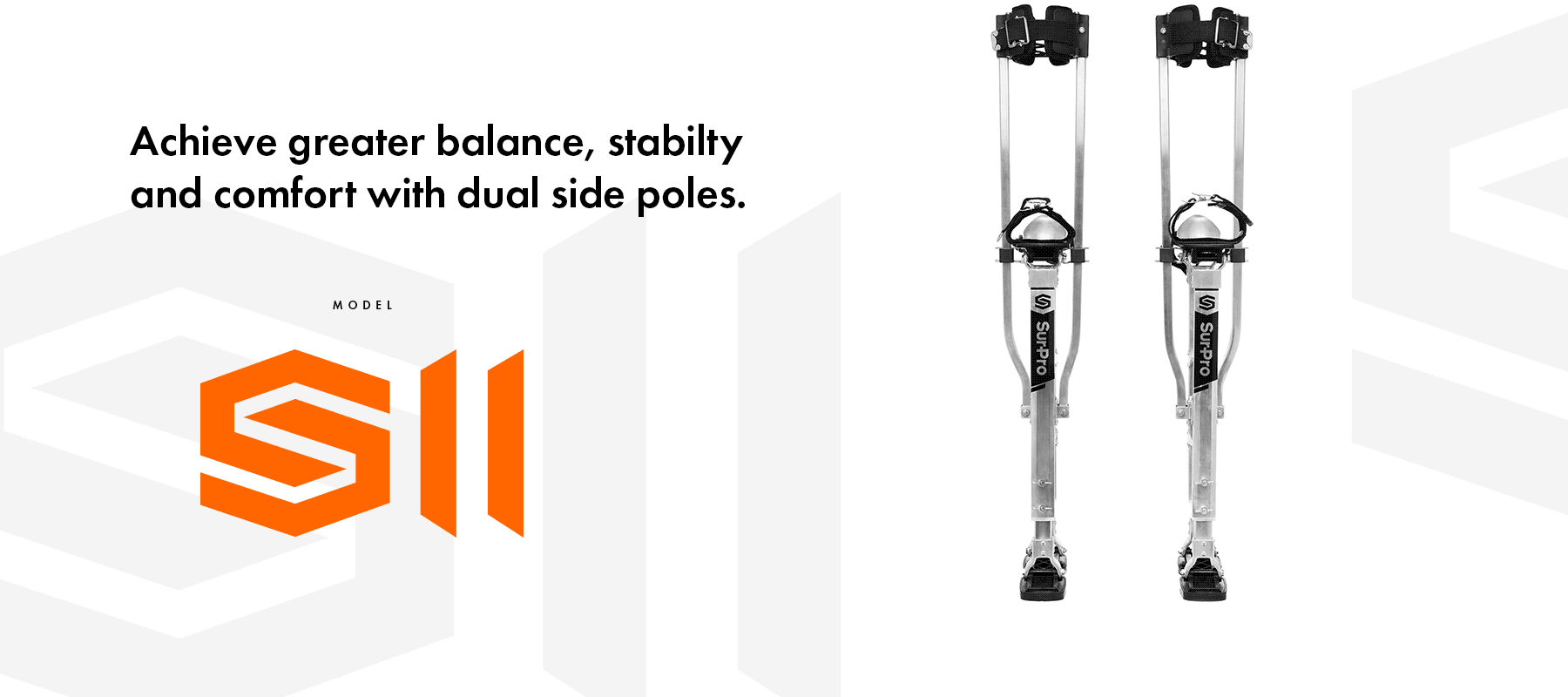 SurPro S2 Drywall Stilts - Best balance and stability