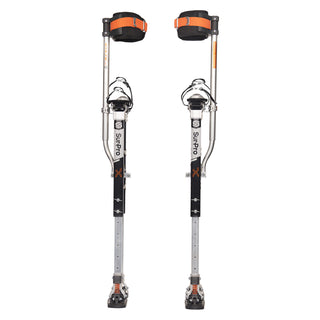 26"-40" SurPro S1X Magnesium Drywall Stilts at full height extension 
