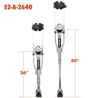 24"-40" stilts have been replaced by 26"-40" in stilts